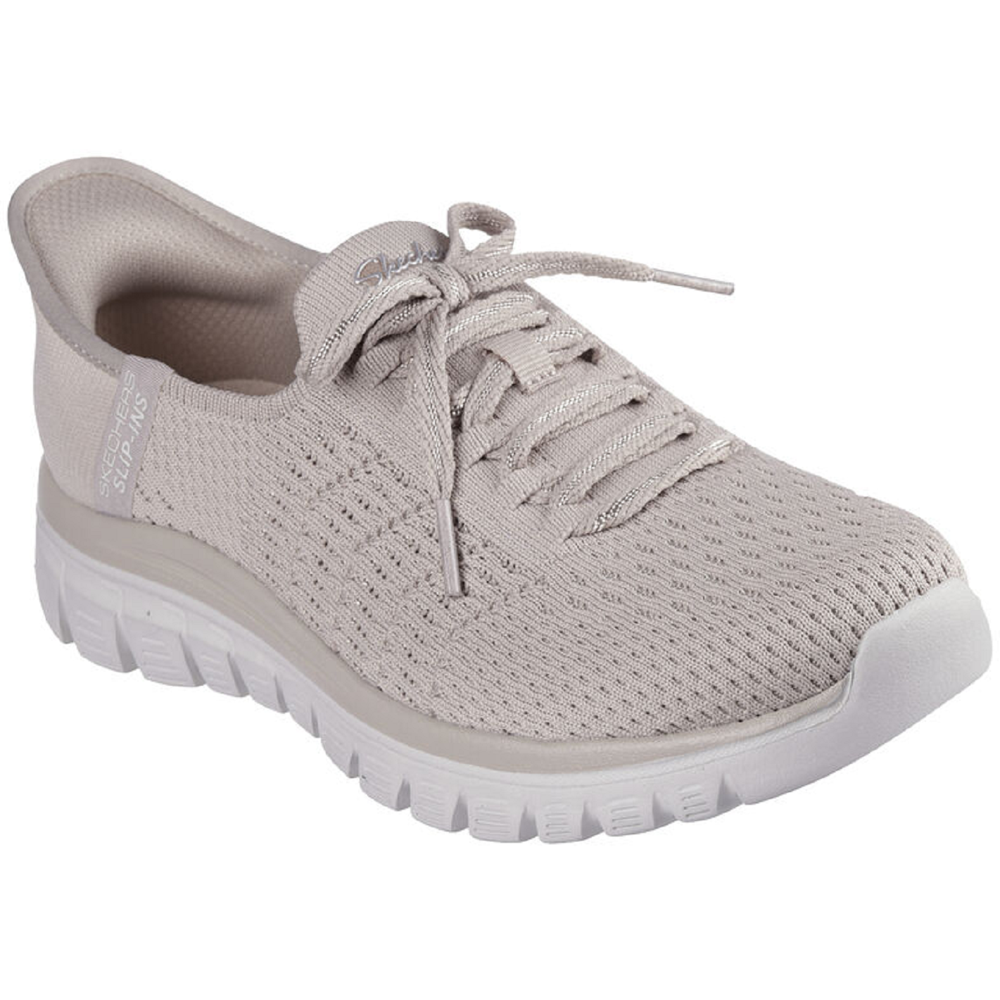 Skechers Graceful – First Blush Taupe Trainers