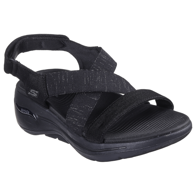 Skechers Go Walk Arch Fit Sandal - Astonish Black Sandals