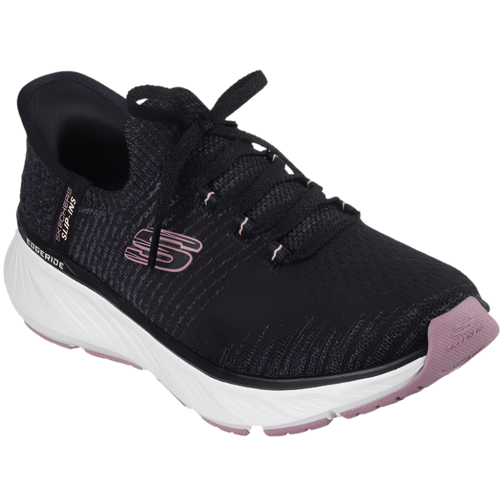 Skechers Edgeride – Impression Black/Pink Trainers