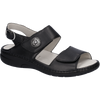 Waldlaufer Gunna (Flower) Black Sandals