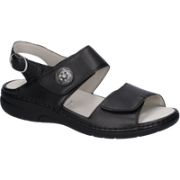 Waldlaufer Gunna (Flower) Black Sandals