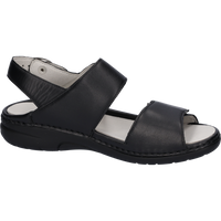 Waldlaufer Gunna (Flower) Black Sandals