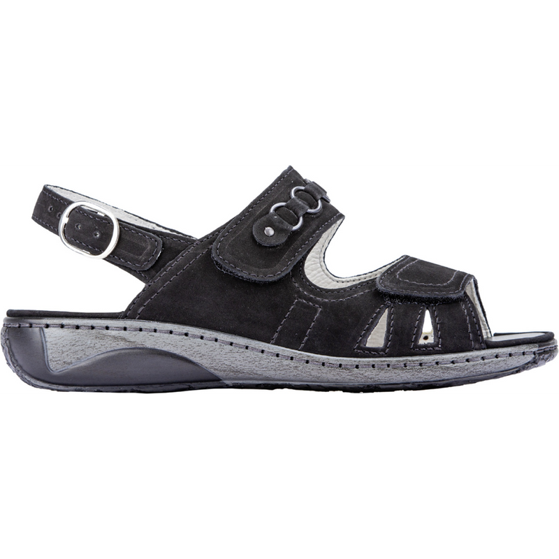 Waldlaufer Garda Black Sandals