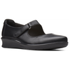 Clarks Hope Henley Black Leather Shoes