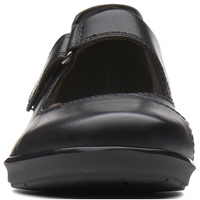 Clarks Hope Henley Black Leather Shoes