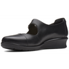 Clarks Hope Henley Black Leather Shoes