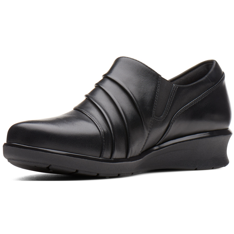 Clarks Hope Roxanne Black Leather Shoes