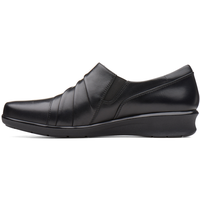 Clarks Hope Roxanne Black Leather Shoes