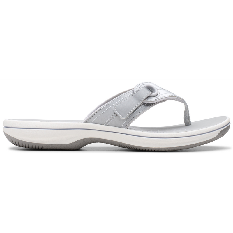 Clarks Brinkley Reyna Silver Sandals
