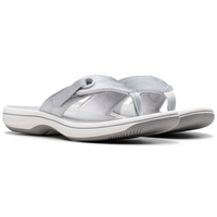 Clarks Brinkley Reyna Silver Sandals