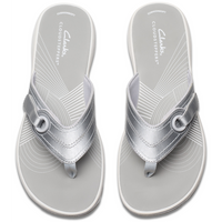 Clarks Brinkley Reyna Silver Sandals