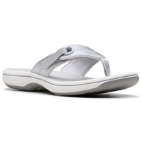 Clarks Brinkley Reyna Silver Sandals