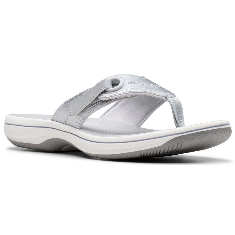 Clarks Brinkley Reyna Silver Sandals