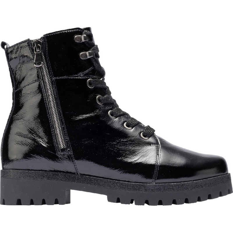 Waldlaufer Hanako Black Ankle Boots