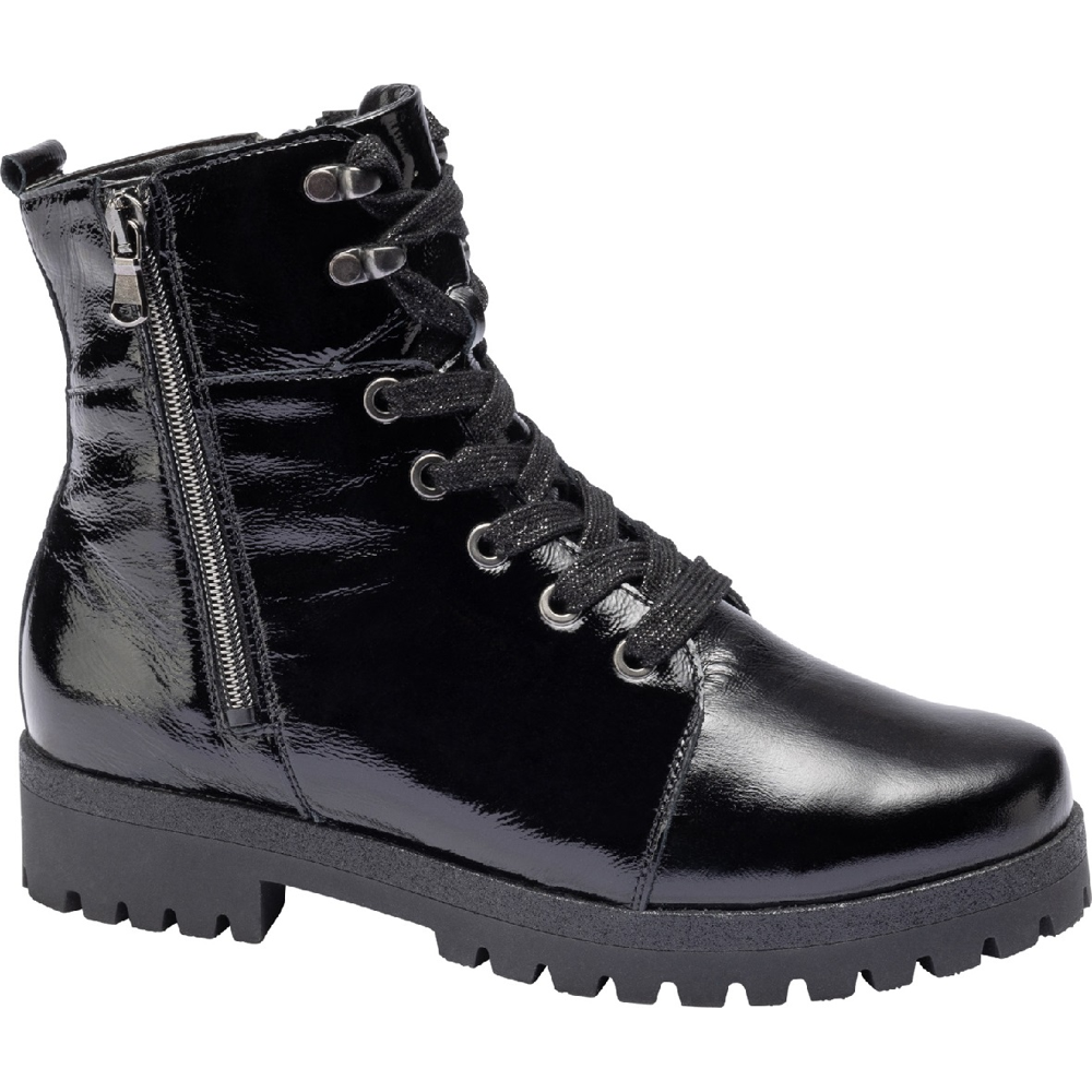 Waldlaufer Hanako Black Ankle Boots