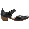 Rieker 43753-02 (Scallop) Black Patent Shoes