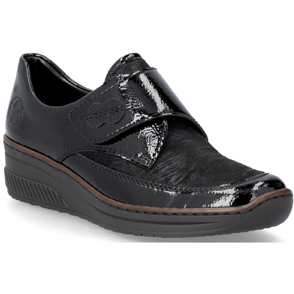 Rieker 487C0-00 (Wally) Black Shoes