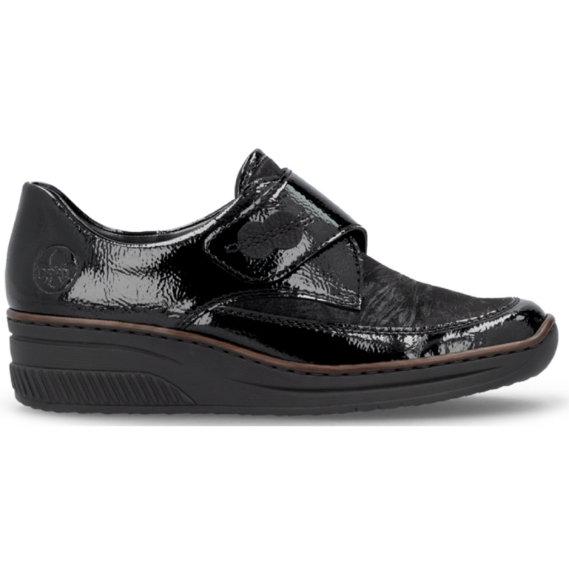 Rieker 487C0-00 (Wally) Black Shoes