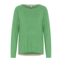 Culture CUannemarie Holly Green Solid Jumper