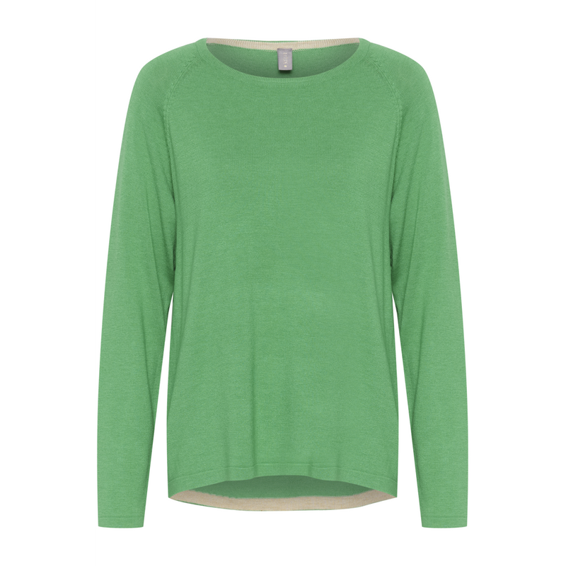 Culture CUannemarie Holly Green Solid Jumper