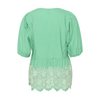 Culture CUvalda Green w/White Blouse