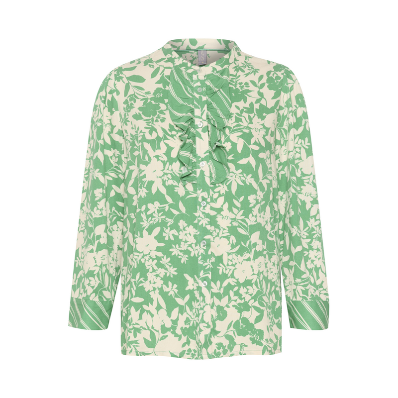 Culture CUmay Green Flower Mix Shirt