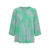 Culture CUpolly Green/Pink Paisley Blouse