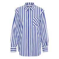 Culture CUregina Blue/White Stripe LS Shirt