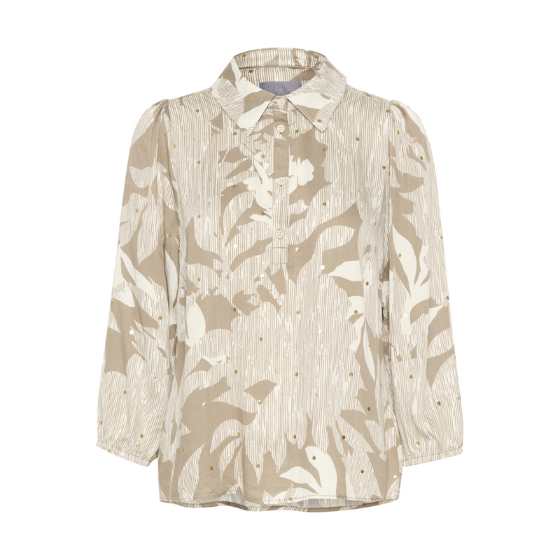 Culture CUisla Sand Leaf Blouse