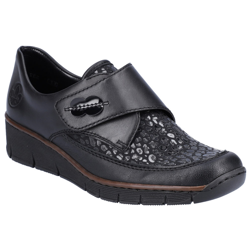 Rieker 537C0-00 (Waldy) Black Shoes