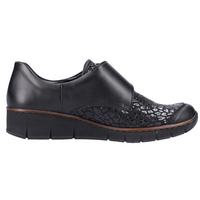 Rieker 537C0-00 (Waldy) Black Shoes