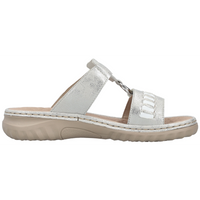 Rieker 60481-40 (Fleece) Fog Silver Weiss Sandals