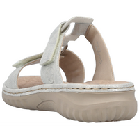 Rieker 60481-40 (Fleece) Fog Silver Weiss Sandals