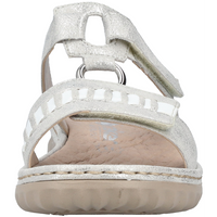 Rieker 60481-40 (Fleece) Fog Silver Weiss Sandals