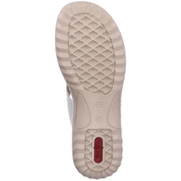 Rieker 60481-40 (Fleece) Fog Silver Weiss Sandals