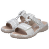 Rieker 60481-40 (Fleece) Fog Silver Weiss Sandals