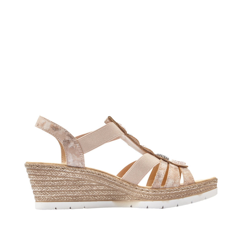 Rieker 619B2-31 (Poole) Pink Sandals