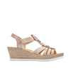 Rieker 619B2-31 (Poole) Pink Sandals