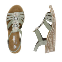 Rieker 619B2-52 (Poole) Pistazie Sandals