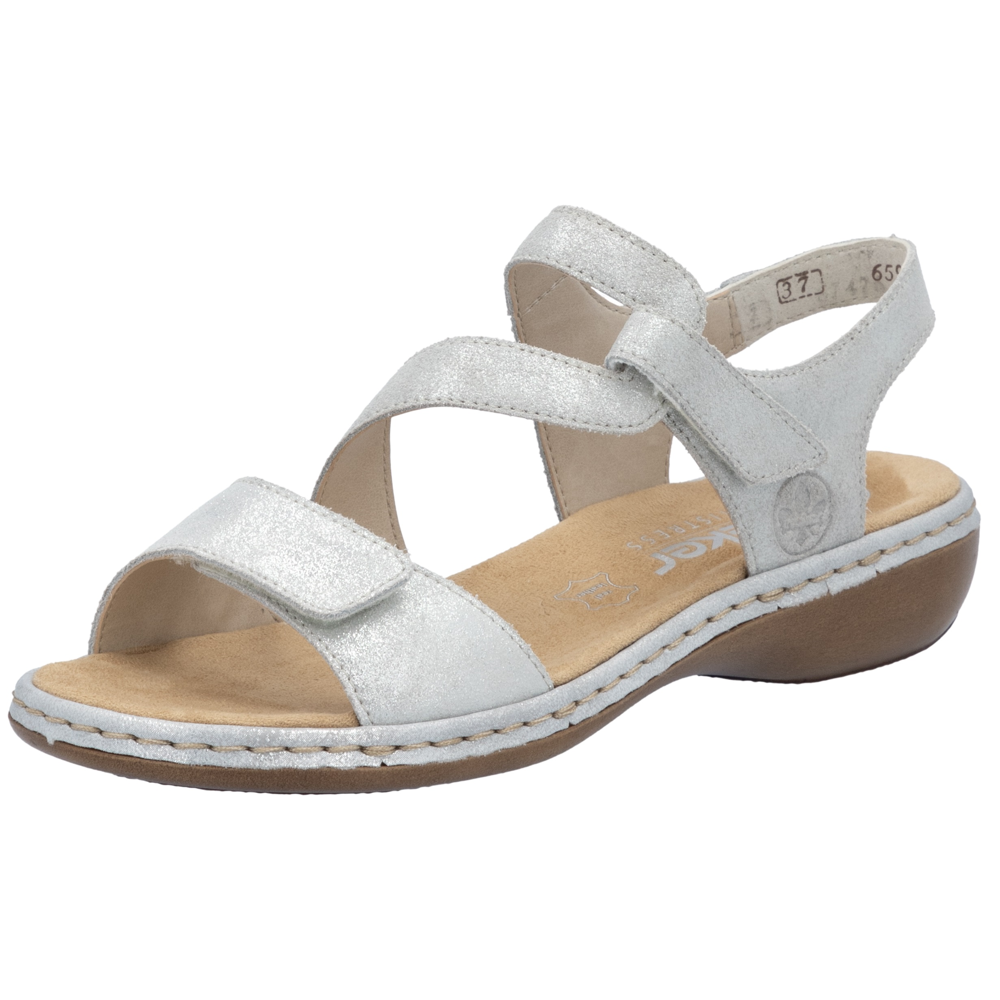 Rieker 659C7-93 (Gabi) Silver Sandals