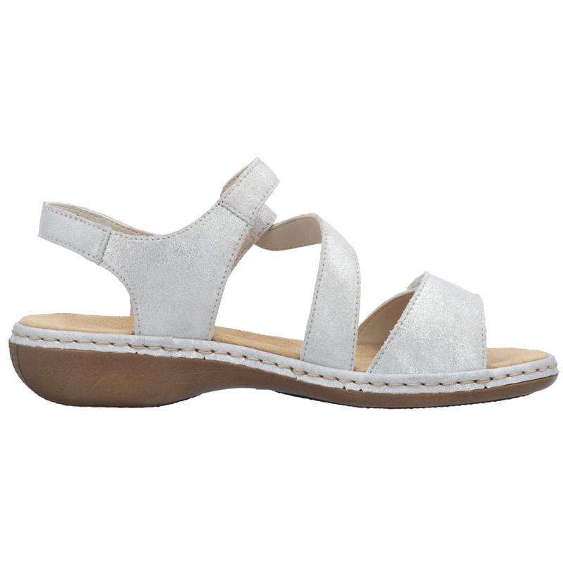 Rieker 659C7-93 (Gabi) Silver Sandals