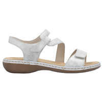 Rieker 659C7-93 (Gabi) Silver Sandals