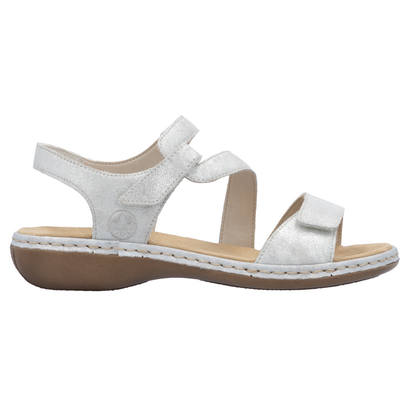 Rieker 659C7-93 (Gabi) Silver Sandals