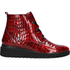 Waldlaufer Florenz (Flower 2) Rot Ankle Boots