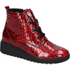 Waldlaufer Florenz (Flower 2) Rot Ankle Boots