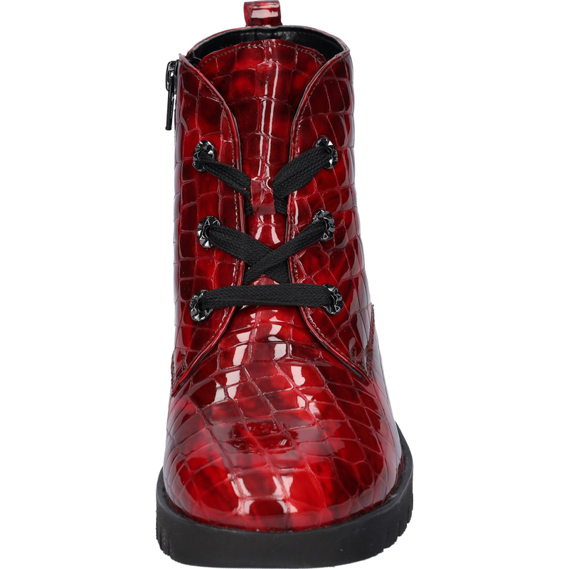 Waldlaufer Florenz (Flower 2) Rot Ankle Boots