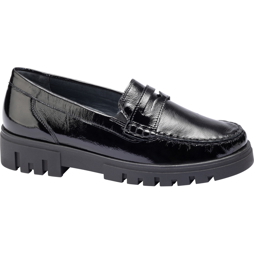Waldlaufer H-Serena Black Patent Shoes