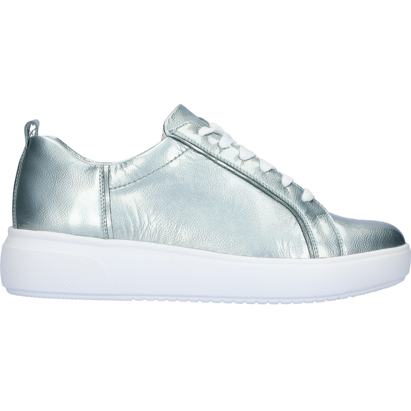 Waldlaufer H-Vivien (Limestone) Silver Trainers