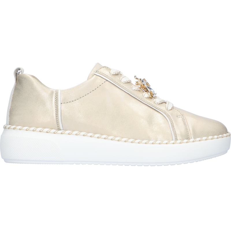 Waldlaufer Vivien (Bee's) Light Gold Trainers