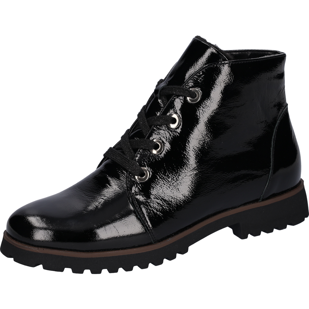 Waldlaufer H-Elisa (Ragna 2) Black Patent Boots
